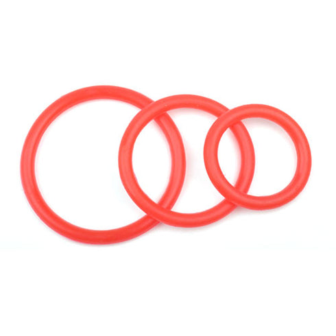 Silicone Triple Cock Ring Set